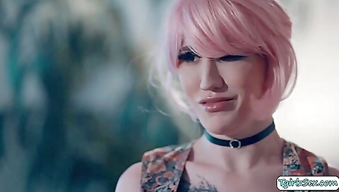 Redhead anal sex with her boyfriend in the kitchen