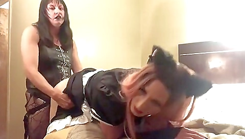 Slutty maid in hotel goes for a nice fuck in a hotel room