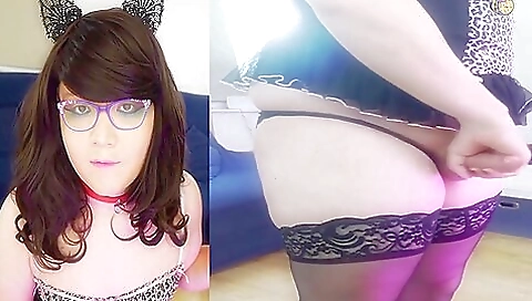 Busty brunette 18+ beauty with a big booty enjoys a handjob