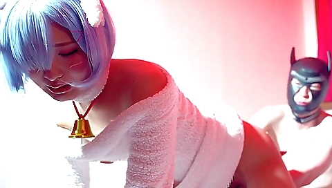 Japanese chick in a uniform is getting licked and fucked